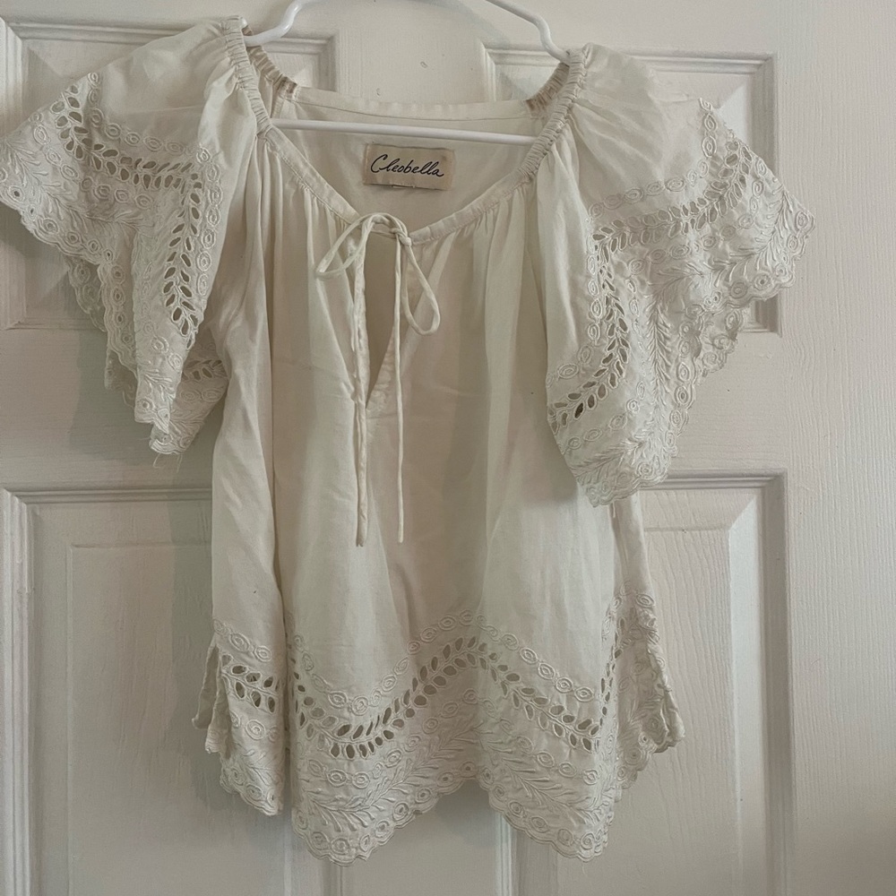 Super cute eyelet blouse byCleo  Bella